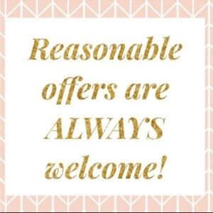 Offers Welcome!